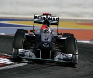 Puzzle Michael Schumacher - Mercedes - Μπαχρέιν 2010